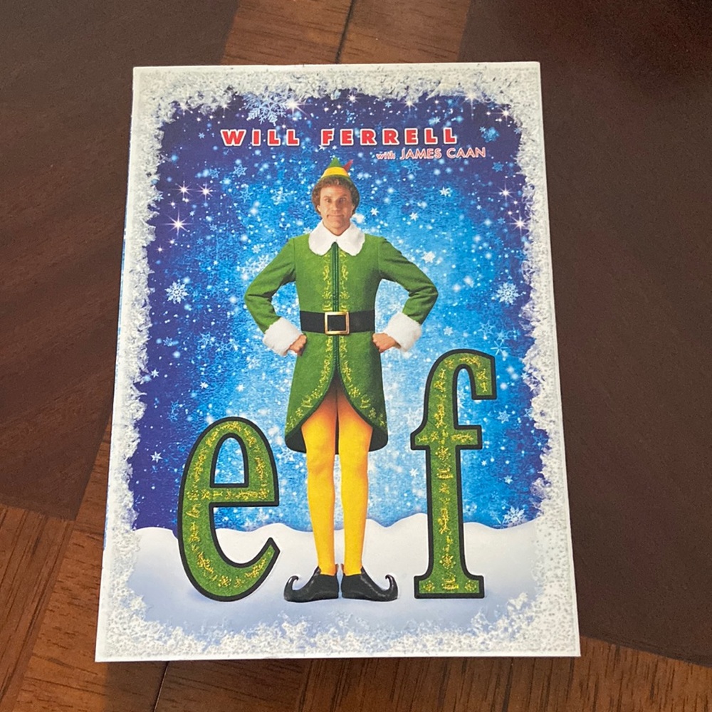 Elf Christmas DVD featuring Will Ferrell
